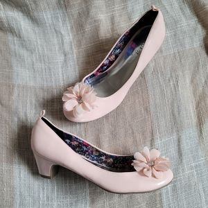 y2k Coquette Girly Fairy Kidcore Barbie Pink Flower Pump Heels